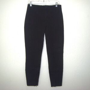 Club Monaco Black Zipper Ankle Skinny Leg Dress Pants Size 8